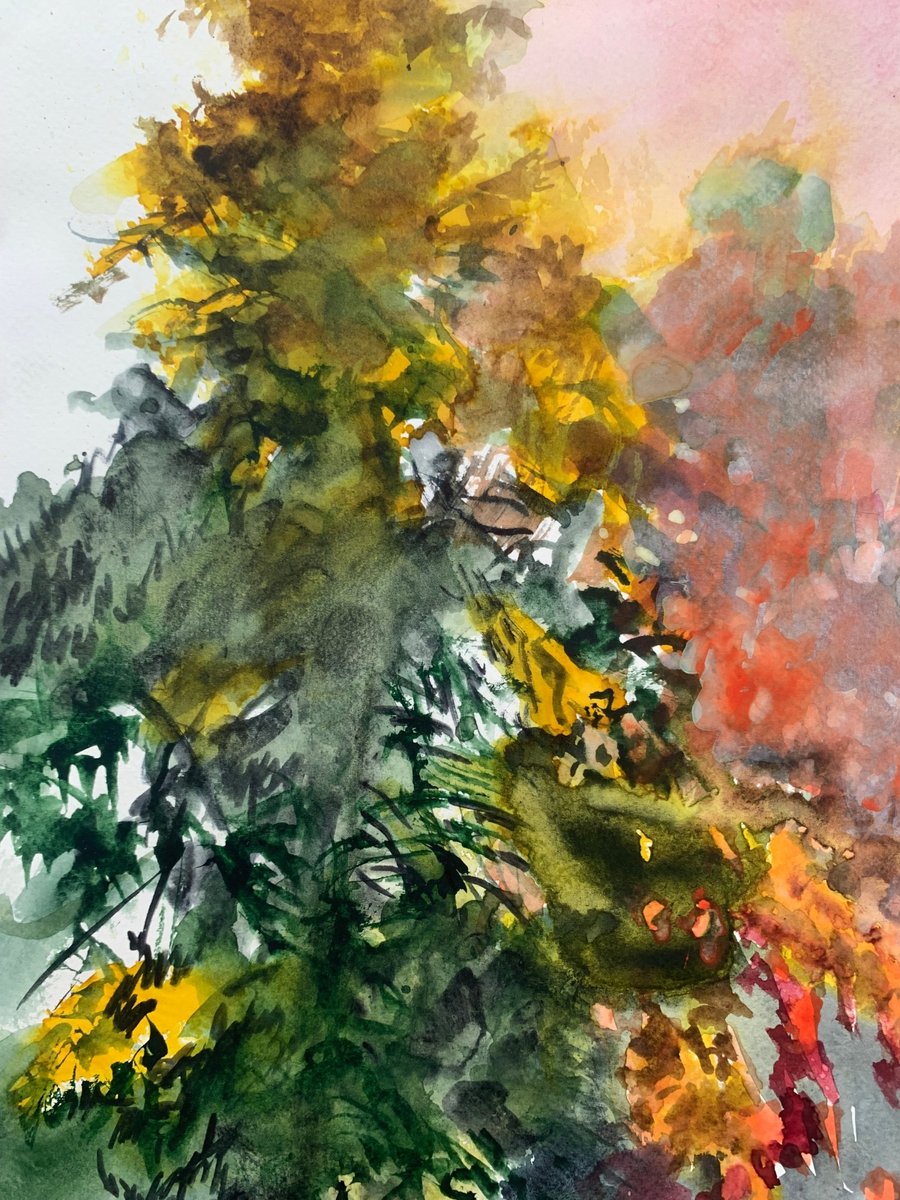 Włodzimierz Karczmarzyk, Neighbouring Autumn, Watercolor on Paper