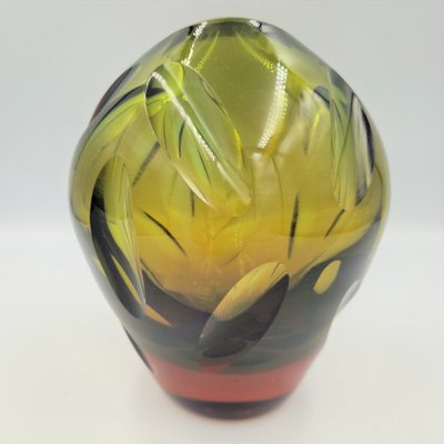 WMF Glass Vase by Erich Jachmann for WMF, 1950s-WK-1800552