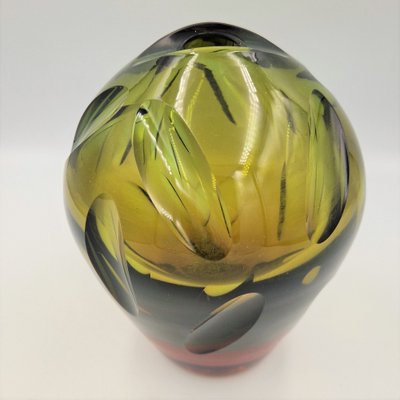 WMF Glass Vase by Erich Jachmann for WMF, 1950s-WK-1800552