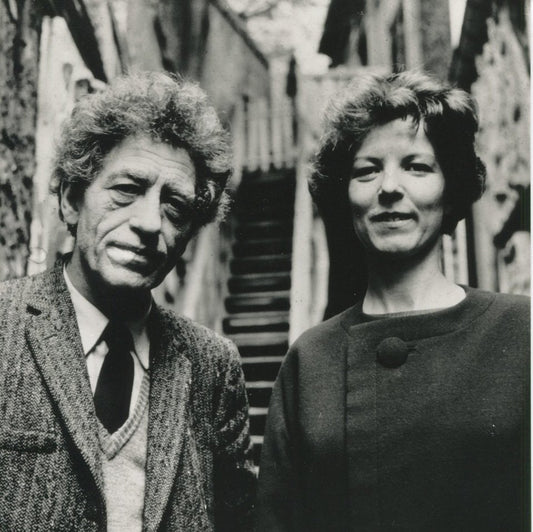 Wolfgang Kühn, Alberto Giacometti with His Wife Anette in His Studio in Paris, 1963, Photograph