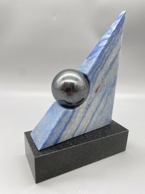 Wolfram Beck, Geometric Sculpture, 1980s, Stone-CZ-1742664