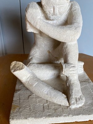 Woman Crouching Sculpture, 1970s, Concrete-QKG-1368347