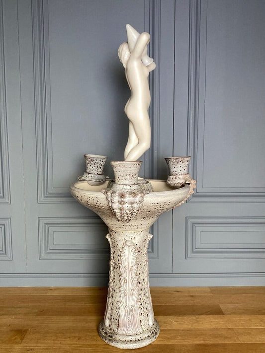 Woman De Jardin Faience Fountain, Vallauris, 1960s