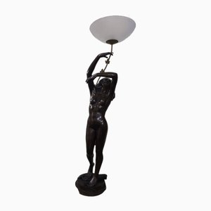 Woman Figure Lamp in Cast Bronze by Rugiano, 1996-HDX-2027841