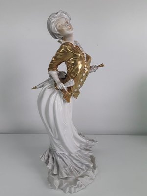 Woman Figurine by Cacciapuoti for Silvio Righetto, 1930s-OLY-823205