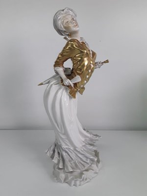 Woman Figurine by Cacciapuoti for Silvio Righetto, 1930s-OLY-823205