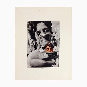 Woman in Measuring Container - Original Collage by Sergio Barletta - 1975 1975-ZCI-768580