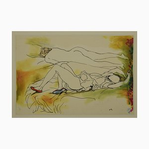 Woman Lying, Offset by Renato Guttuso, Late 20th Century-ZCI-899523