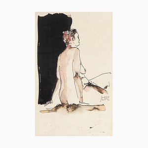 Woman - Original Drawing in Watercolor and China Ink - 1996 1996-ZCI-758091