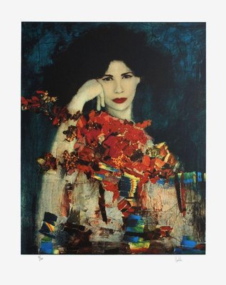 Woman with Bouquet by Juan Castilla-FMZ-892438