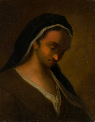 Woman with Headscarf, 1810, Oil on Canvas-OJR-1273267