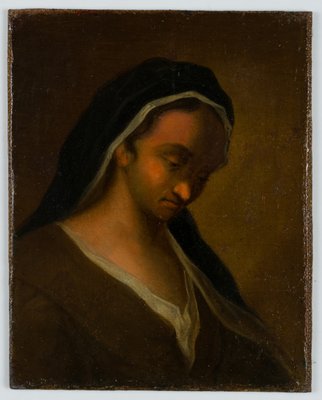 Woman with Headscarf, 1810, Oil on Canvas-OJR-1273267