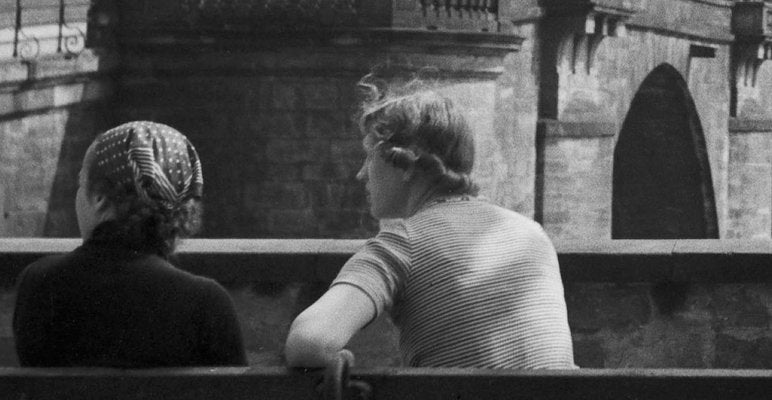 Women at Neckar Heiliggeist Church Heidelberg, Germany 1936, Printed 2021-DYV-990660