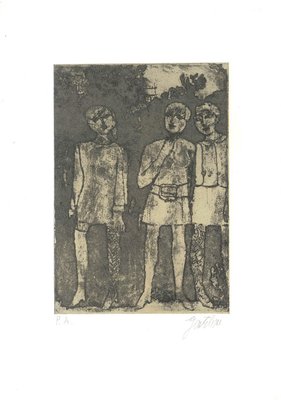 Women - Original Lithograph by Franco Gentilini - 1960s 1960s-ZCI-755934