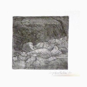 Women Sleeping - Original Etching by Luigi Bartolini - 1940 1940-ZCI-757566