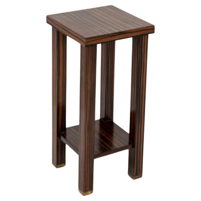 Wood and Brass Side Table by Jacques-E'mile Ruhlmann for Atelier J. E. Ruhlmann-RCE-1099488