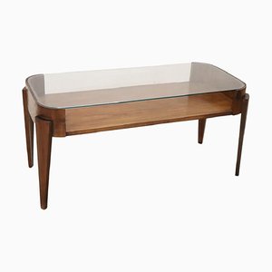 Wood and Glass Coffee Table, 1950s-DCO-1797386