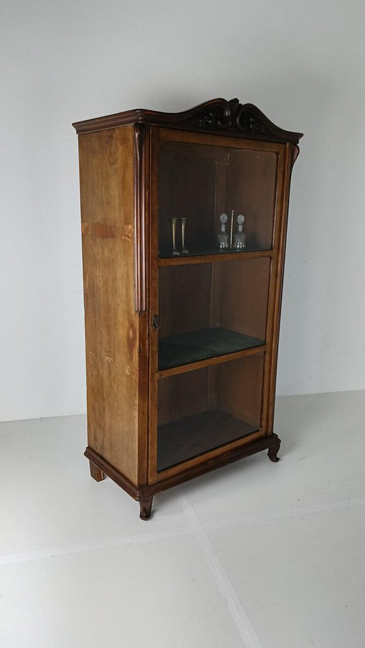 Wood and Glass Display Cabinet