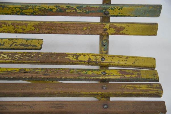 Wood and Iron Bench, 1930s-TZ-1388030