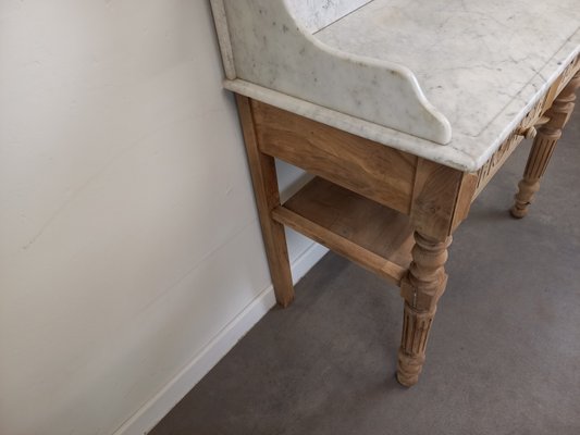 Wood and Marble Dressing Table-TUK-2020097