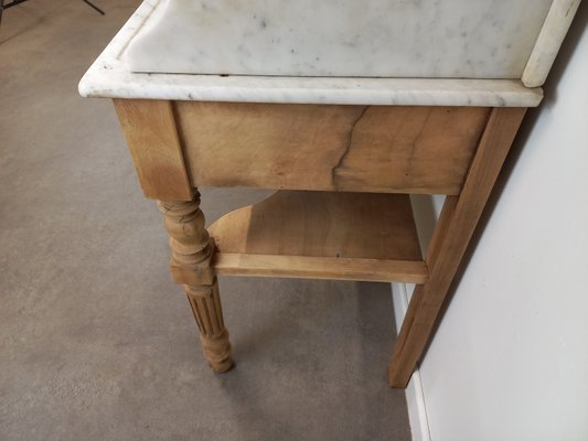 Wood and Marble Dressing Table-TUK-2020097