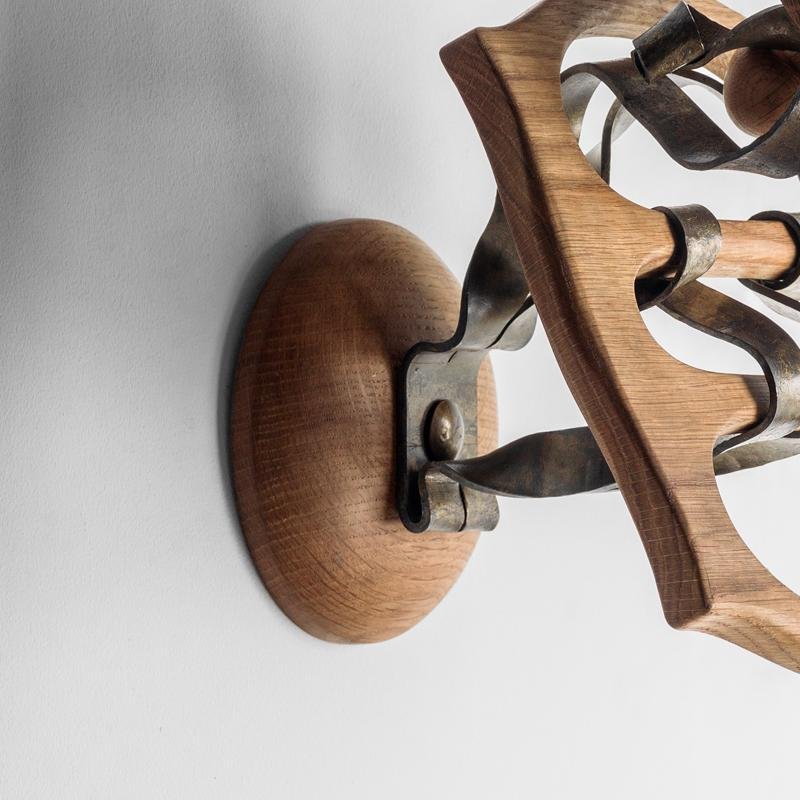 Wood and Metal Calvet Hanger by Antoni Gaudi