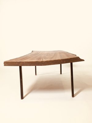 Wood and Metal Coffee Table, 1950s-XXA-787499