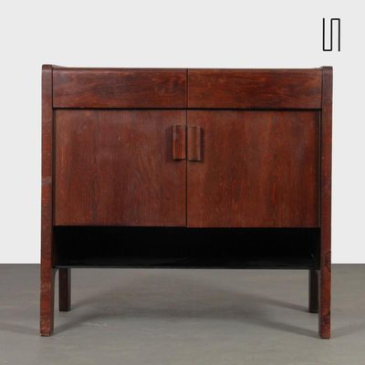 Wood and Opaline Sideboard, 1970s-DAD-1739352