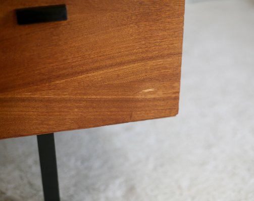 Wood and Steel Desk, France, 1960-MAO-1107602