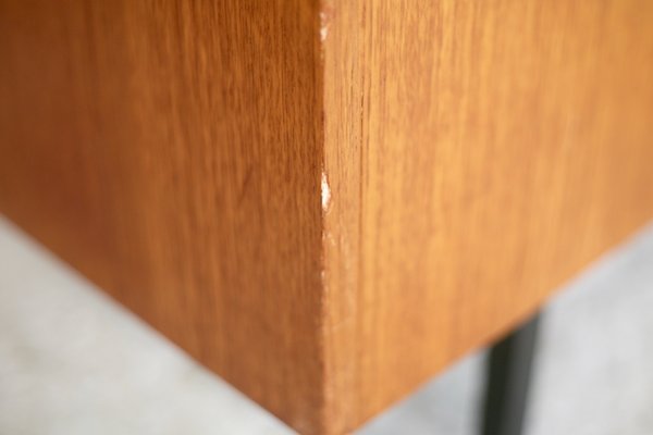 Wood and Steel Desk, France, 1960-MAO-1107602