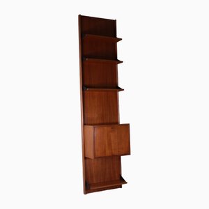 Wood Bookcase with Storage Unit in Solid Wood, 1960s-VJY-2018329