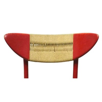 Wood & Braided Rope Dining Chair by Hans Wegner, 1950s-FIP-777138