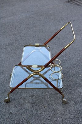 Wood & Brass Trolley, 1950s-EH-753759