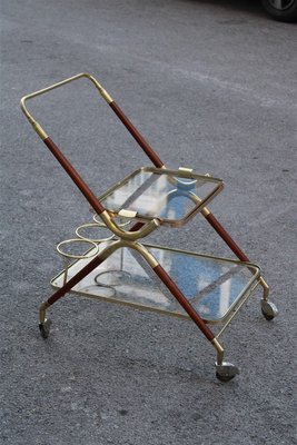 Wood & Brass Trolley, 1950s-EH-753759