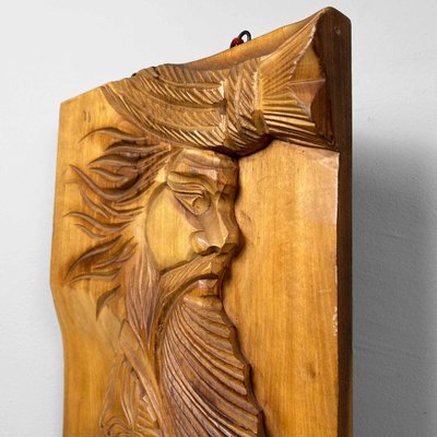 Wood-Carved Ainu Wall Decoration, Japan, 1970s-DWL-1787469