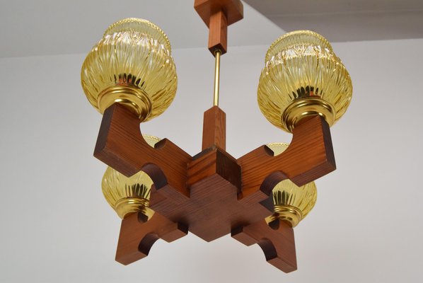 Wood Ceiling Light, 1980s-TZ-1422349