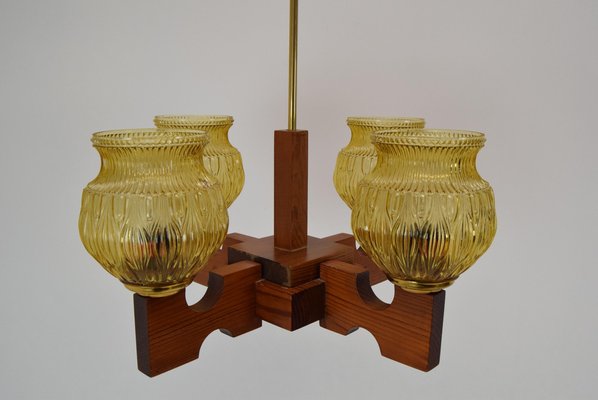 Wood Ceiling Light, 1980s-TZ-1422349