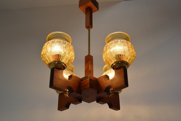 Wood Ceiling Light, 1980s-TZ-1422349