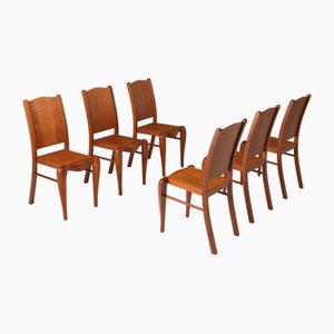 Wood Chairs by Philippe Starck for Driade, 1989, Set of 12-KQX-1773667