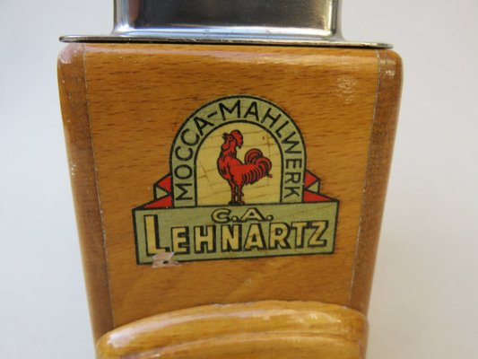 Wood & Chrome Coffee Grinder from C. A. Lehnartz, 1950s-EY-604765