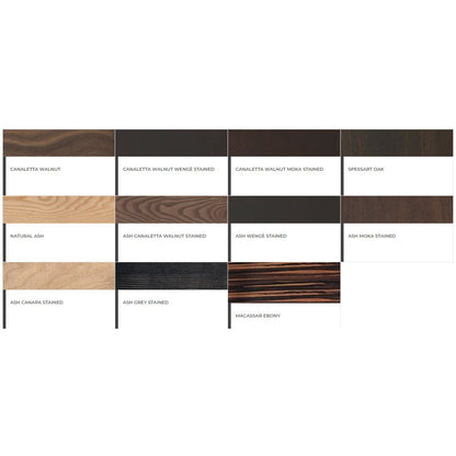 SOFTBAY - Wooden double bed with upholstered headboard (Wood - CANALETTA WALNUT / Upholstery Material - Velvet)