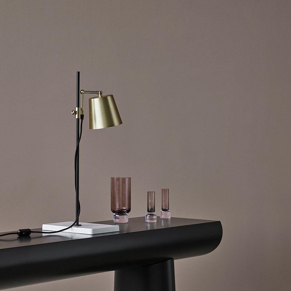 Wood Console Table in Dark Eggplant Color by Aldo Bakker for Karakter