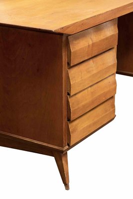 Wood Desk Attributed to Melchiorre Bega, Italy, 1950s-ZCI-1351547