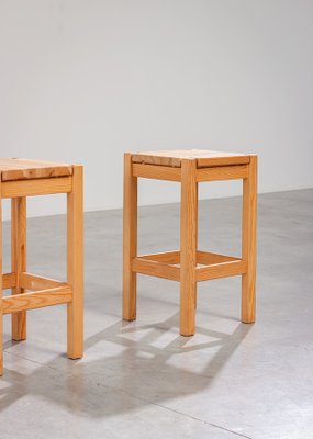 Wood Hongisto Stools by Ilmari Tapiovaara for Laukaan Puu, Finland, 1960s-YI-1100436