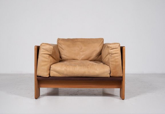 Wood & Leather Bastiano Seating Set by Tobia Scarpa for Gavina, Italy, 1960s, Set of 2-FGA-2018206