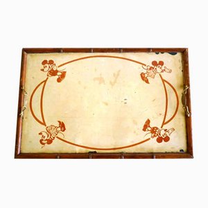 Wood & Painted Metal Mickey Mouse Tray, 1930s-GKB-842135