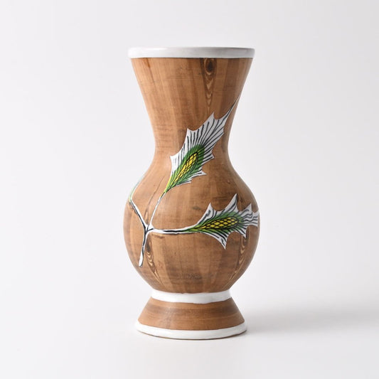 Wood Pattern Italian Vase from Fiamma, 1960s