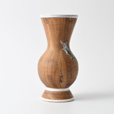 Wood Pattern Italian Vase from Fiamma, 1960s-IXK-1324000