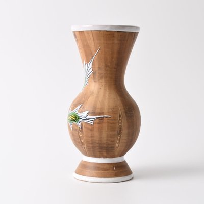 Wood Pattern Italian Vase from Fiamma, 1960s-IXK-1324000