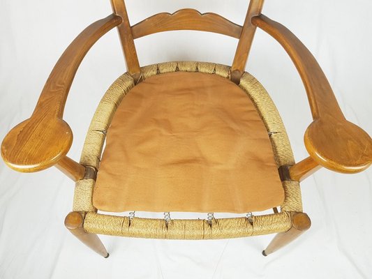 Wood & Rope Armchairs by Ico Parisi, 1949, Set of 2-RD-1730054